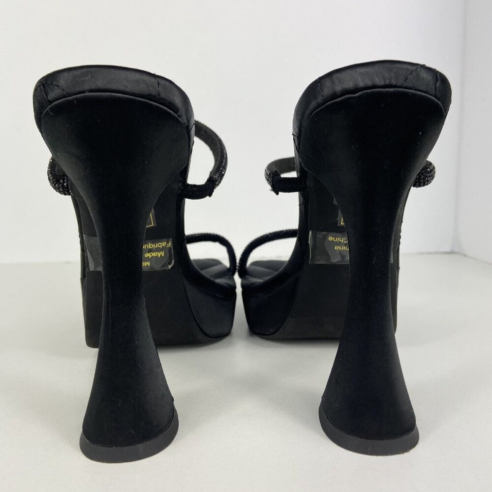 Jeffrey Campbell Movie Sz 7.5 Slide Sandal 5” Platform Heel 90's Vtg Style - Picture 7 of 10
